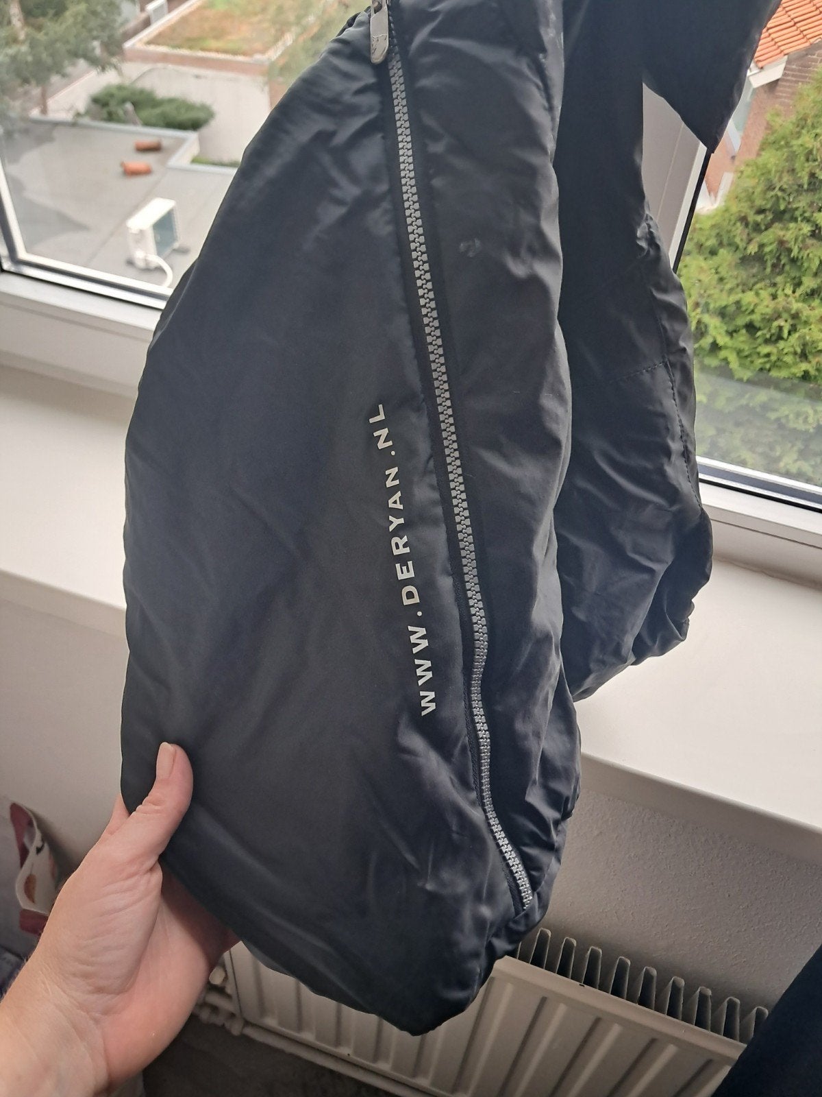 regenhoes voorzitje fiets, Ophalen, Zwart
