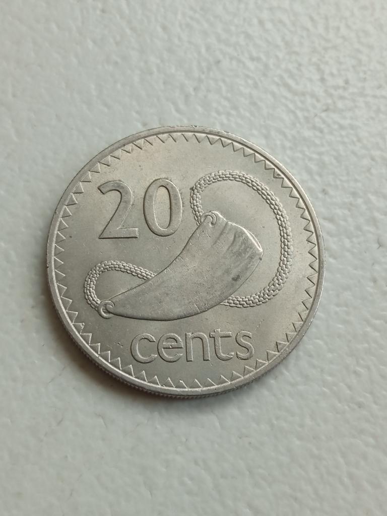 Fiji 20 cent 1969., Ophalen of Verzenden, Losse munt