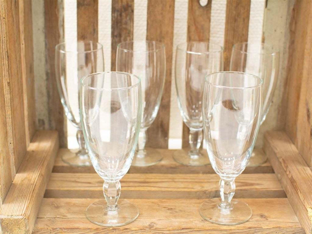 6 kristal wijnglas 30572, Gebruikt, Ophalen of Verzenden, Bord(en), Overige stijlen