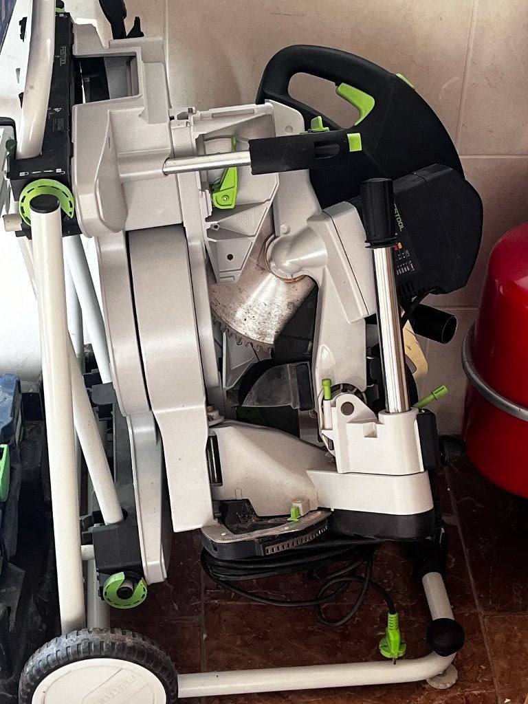 Festool kapex 120 met dubbele lasser te koop, Doe-het-zelf en Verbouw, Gereedschap | Zaagmachines, Ophalen, 70 mm of meer, Zo goed als nieuw