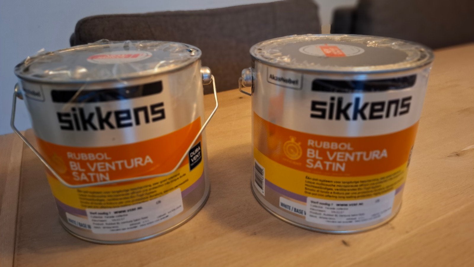 Sikkens Rubbol BL Ventura Satin verf sn.02.57 2x 2.5L, Ophalen, 5 tot 10 liter, Nieuw, Verf