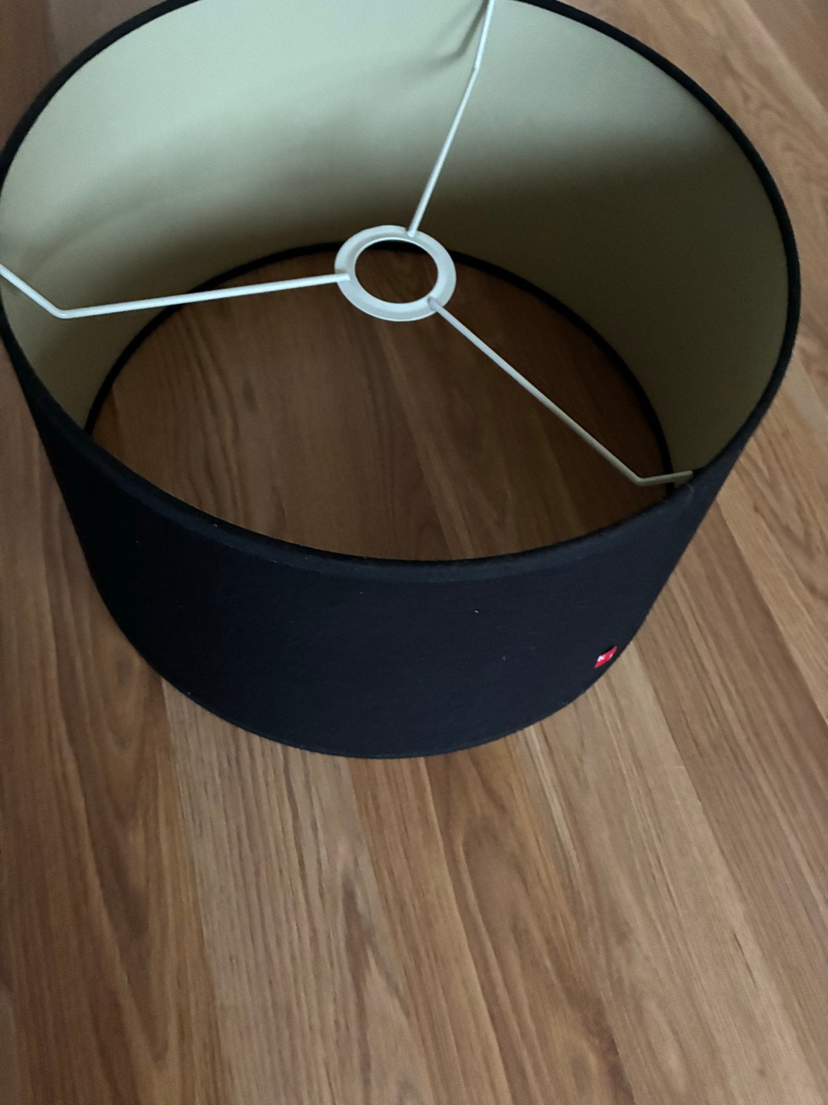 Zwarte ronde lampenkap, Ophalen, Gebruikt, Tafellamp, Zwart