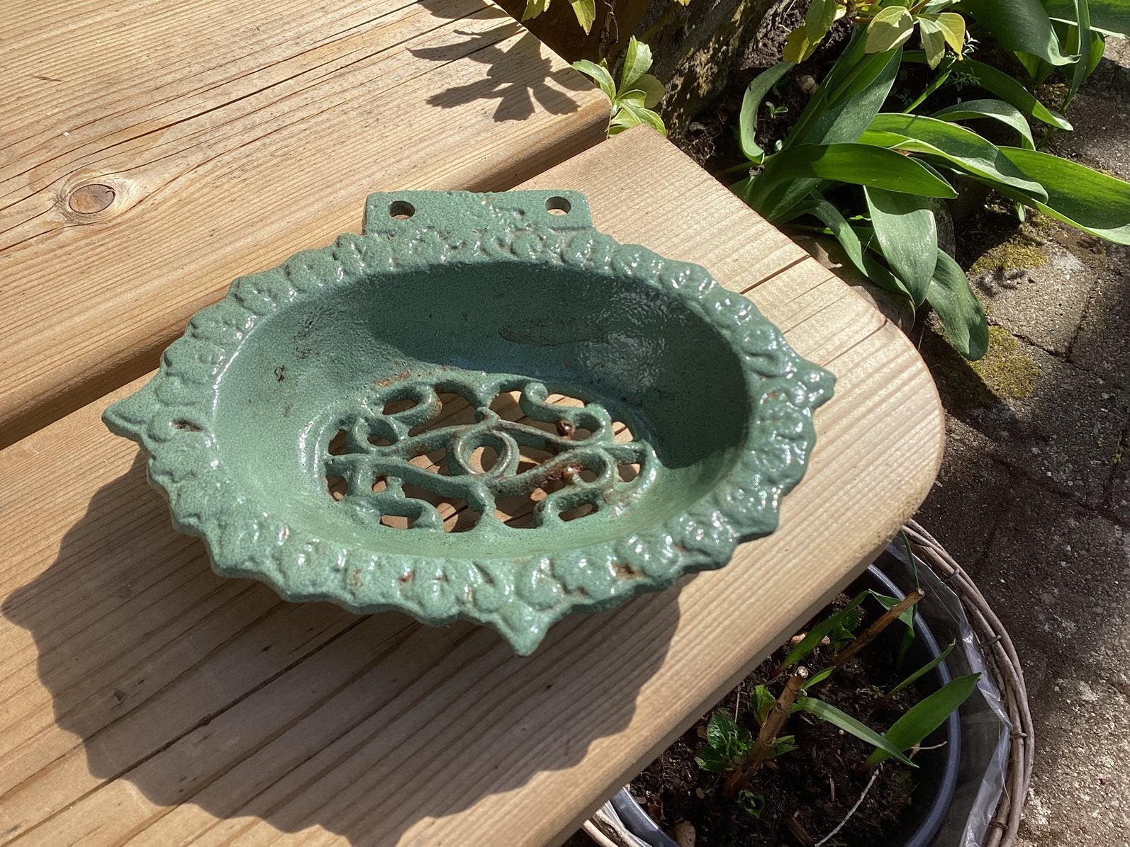 Gietijzer groen zeepbakje voor, € 7, Ophalen of Verzenden