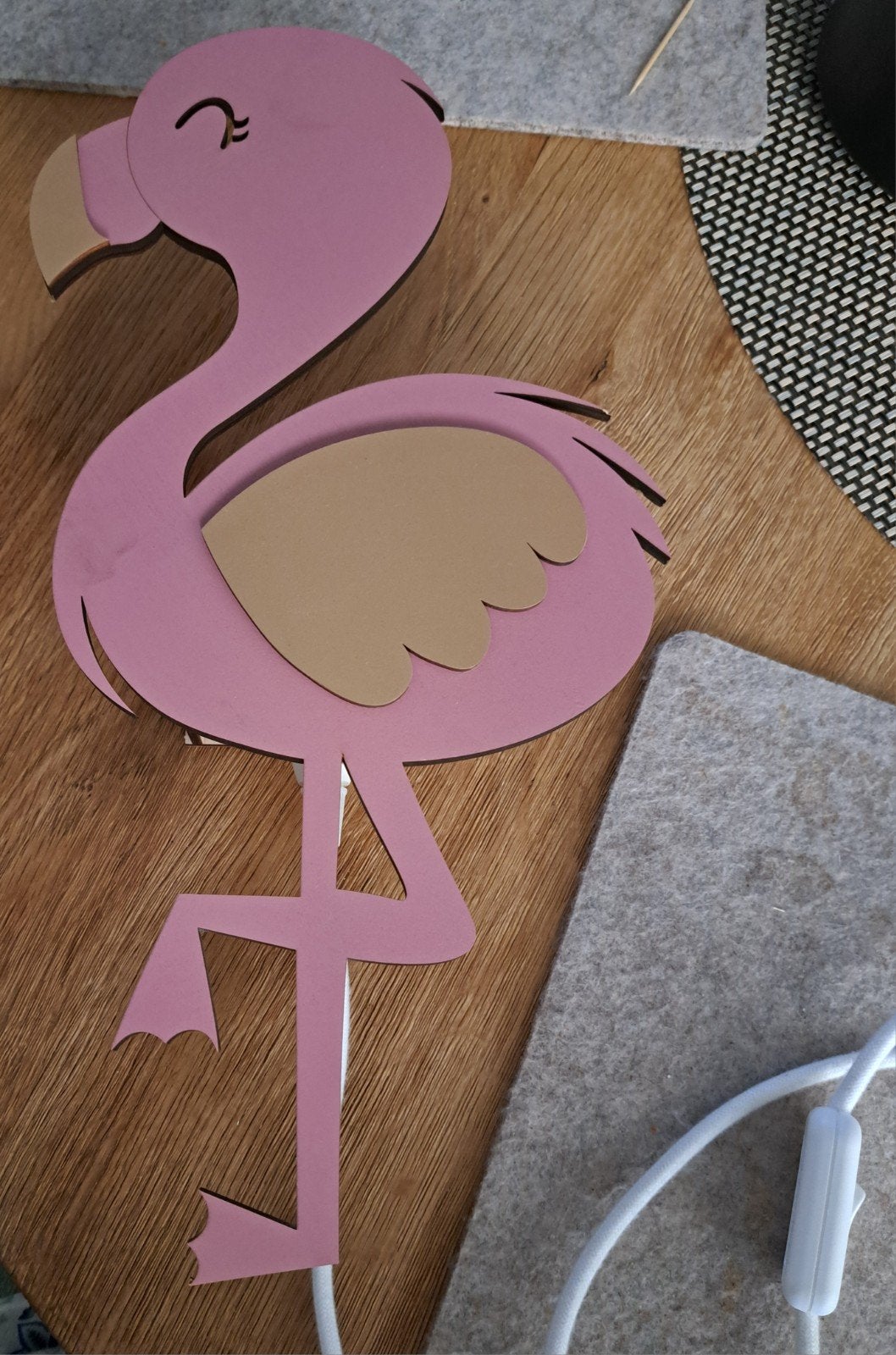 Leuke Flamingo lamp, Ophalen of Verzenden, Zo goed als nieuw