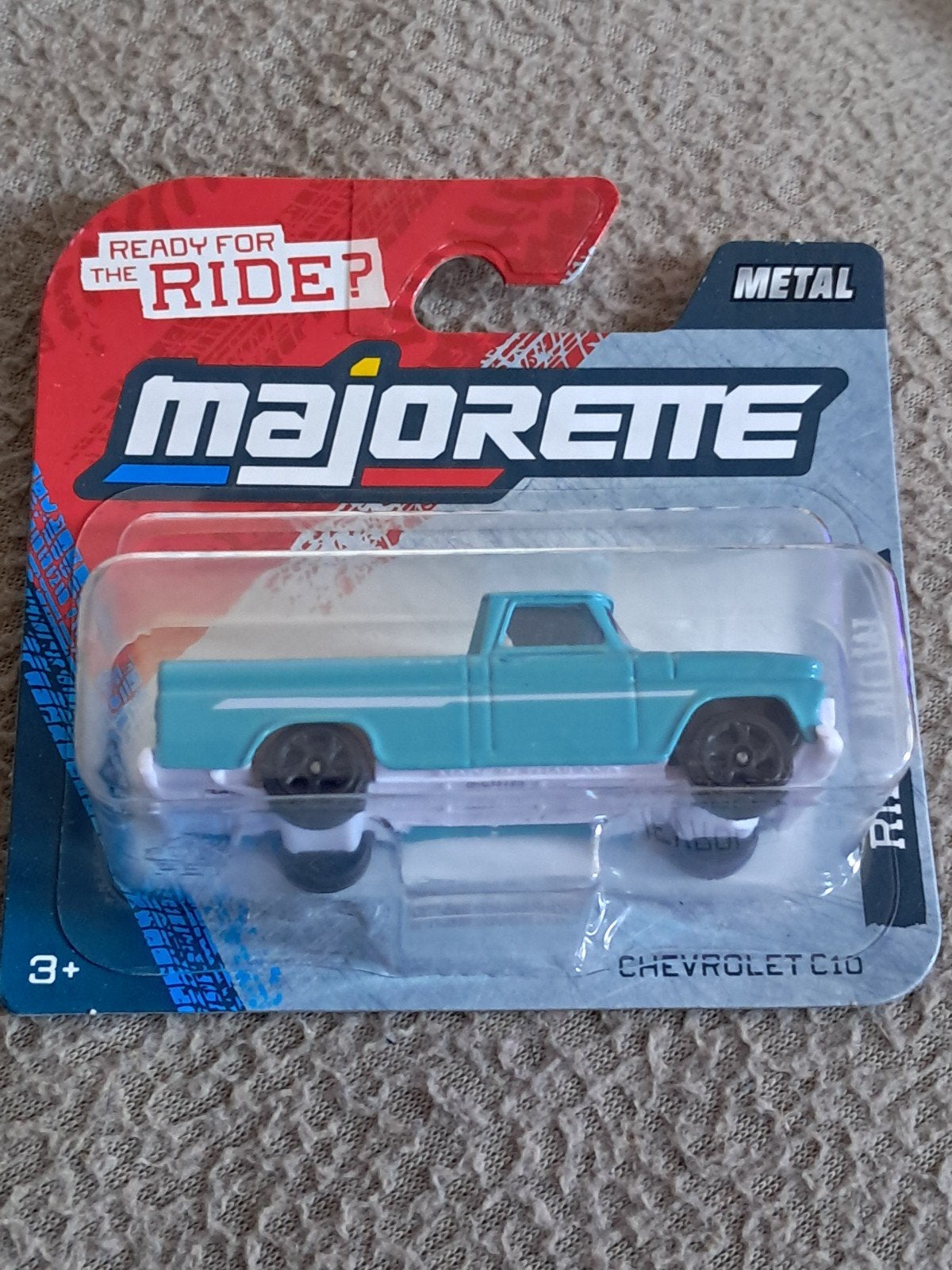 Majorette Chevrolet C10 babyblauw nieuw in verpakking, Ophalen of Verzenden, Nieuw, Auto