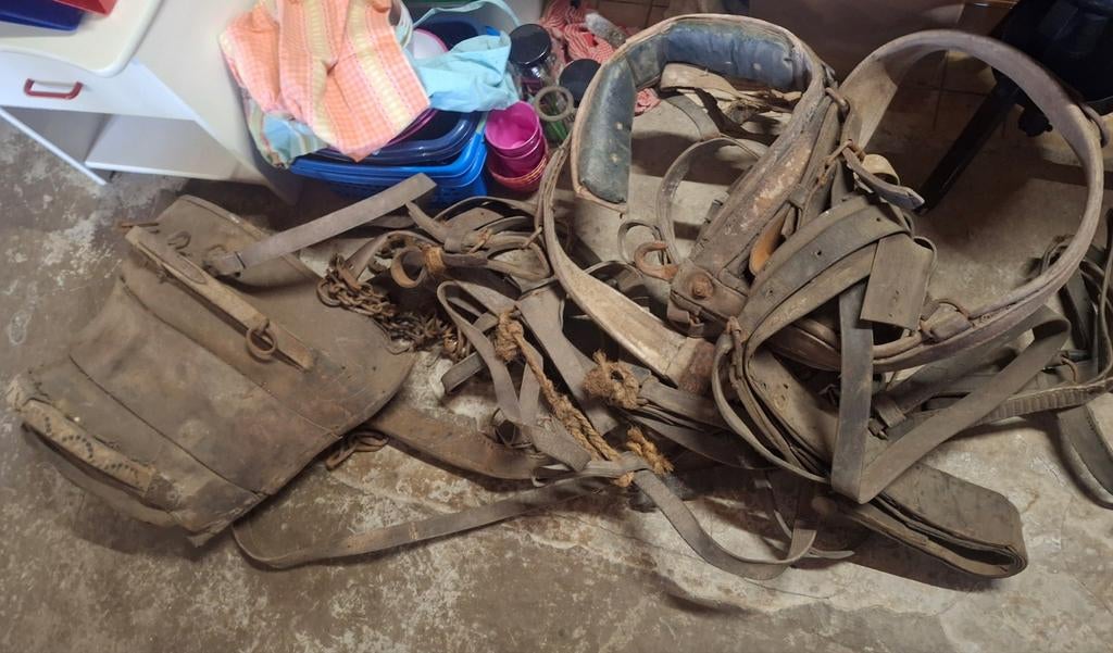 Antieke paardenspullen, Dieren en Toebehoren, Paarden en Pony's | Hoofdstellen en Tuigage, Ophalen, Gebruikt, Overige soorten