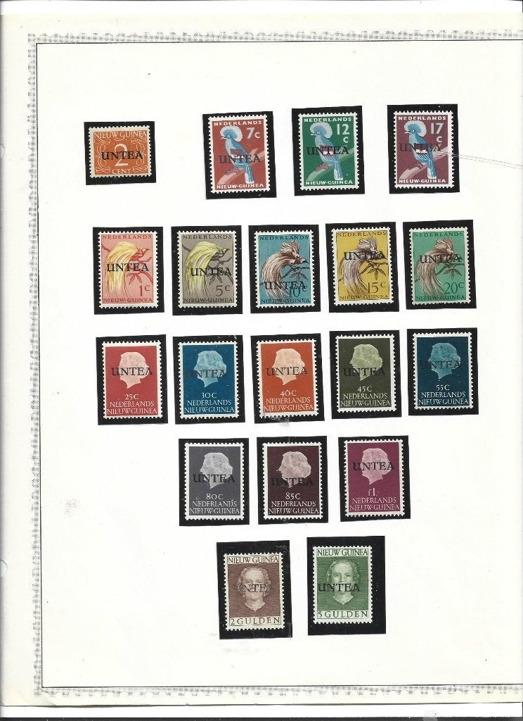 untea serie Nieuw Guinea MNH, Postzegels en Munten, Postzegels | Nederlands-Indië en Nieuw-Guinea, Verzenden, Postfris, Nederlands-Indië
