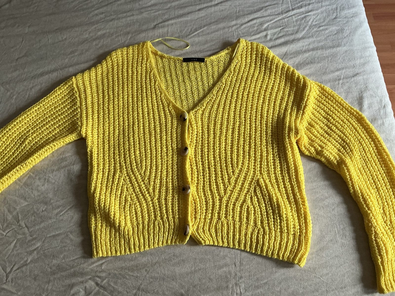OUI Geel Vest Maat 38 - Zo goed als nieuw, Ophalen of Verzenden, Zo goed als nieuw, Maat 38/40 (M), Geel
