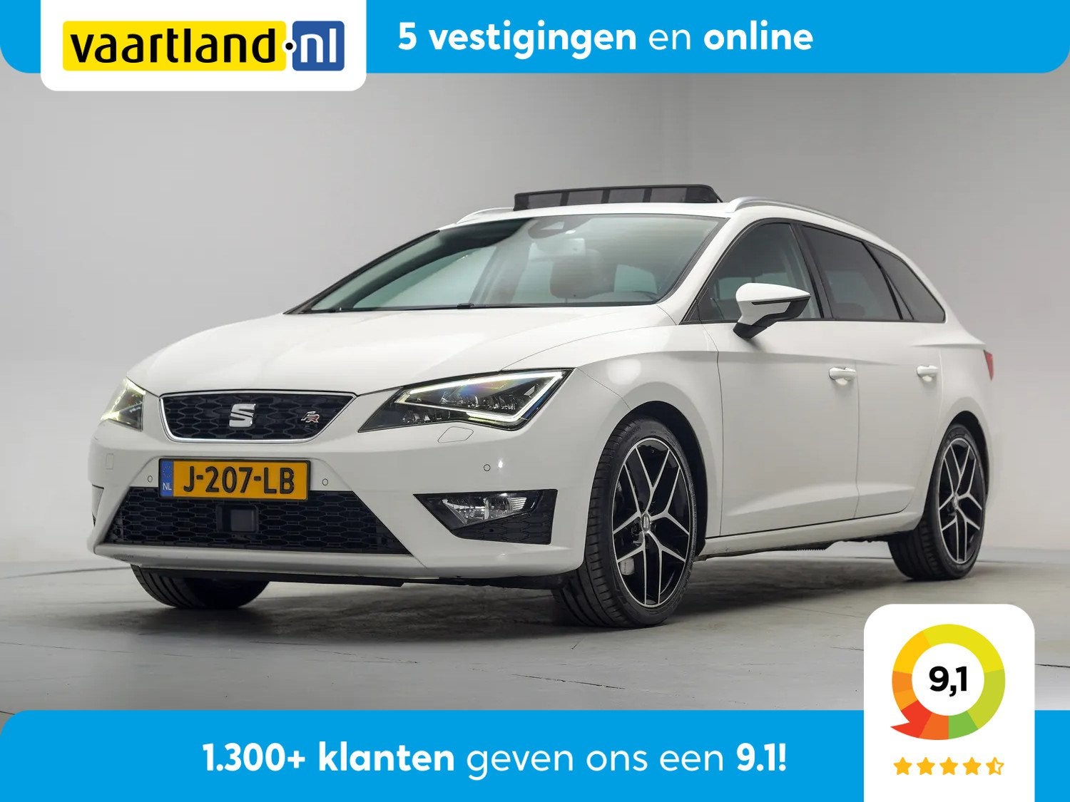SEAT Leon 1,4 ST Eco TSI FR Aut. [ Navi Clima Schuif/kanteld, Auto's, Gebruikt, 4 cilinders, Leon, Leder