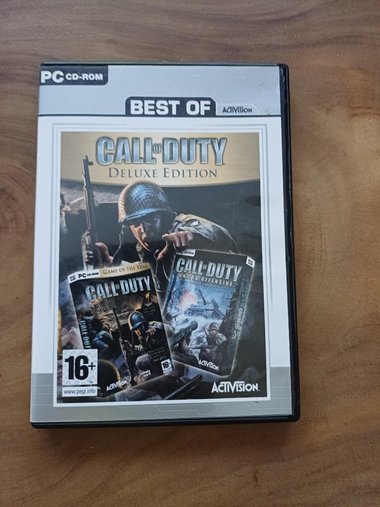 PC CD-ROM Call of Duty Deluxe Edition, Spelcomputers en Games, Games | Pc, Vanaf 18 jaar, Shooter, 1 speler, Ophalen of Verzenden