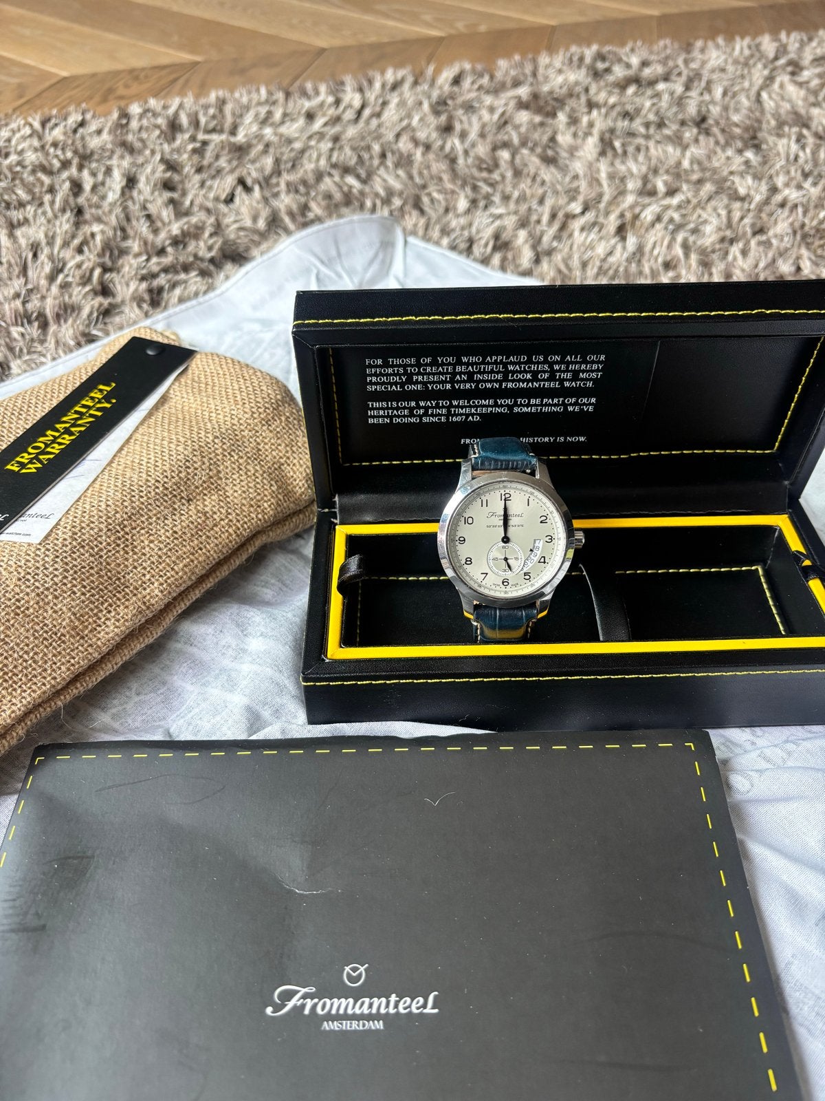 Fromanteel horloge Amsterdam A-0201-011 (2015), Sieraden, Tassen en Uiterlijk, Gebruikt, Staal, Polshorloge, Overige materialen