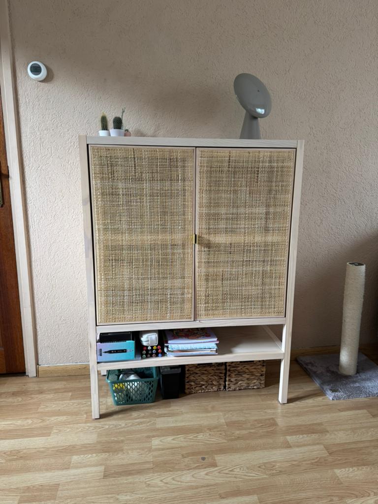 Wandkast Doddy hout/webbing - 120x90x40 cm, Ophalen, Gebruikt