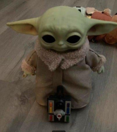 Bestuurbare Star Wars Grogu baby Yoda, Ophalen of Verzenden, Zo goed als nieuw, Actiefiguurtje