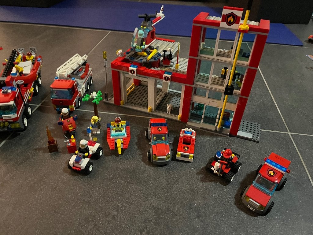 Lego city brandweer, Lego, Ophalen of Verzenden, Inclusief minifiguren, Complete set