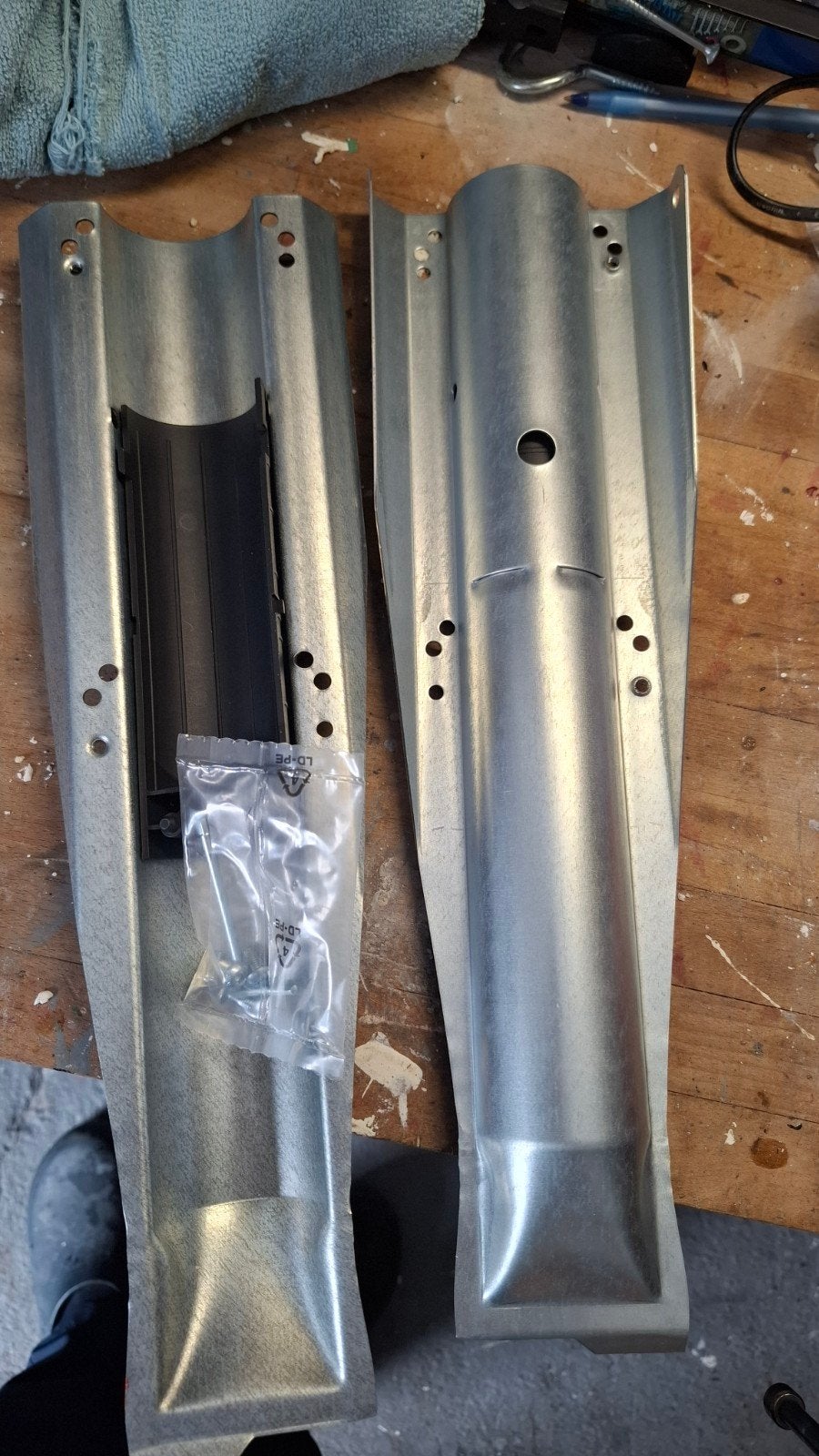 2x Brabantia grondanker droogmolen 46mm inwendig nieuw, Ophalen of Verzenden, Nieuw, Droogmolen