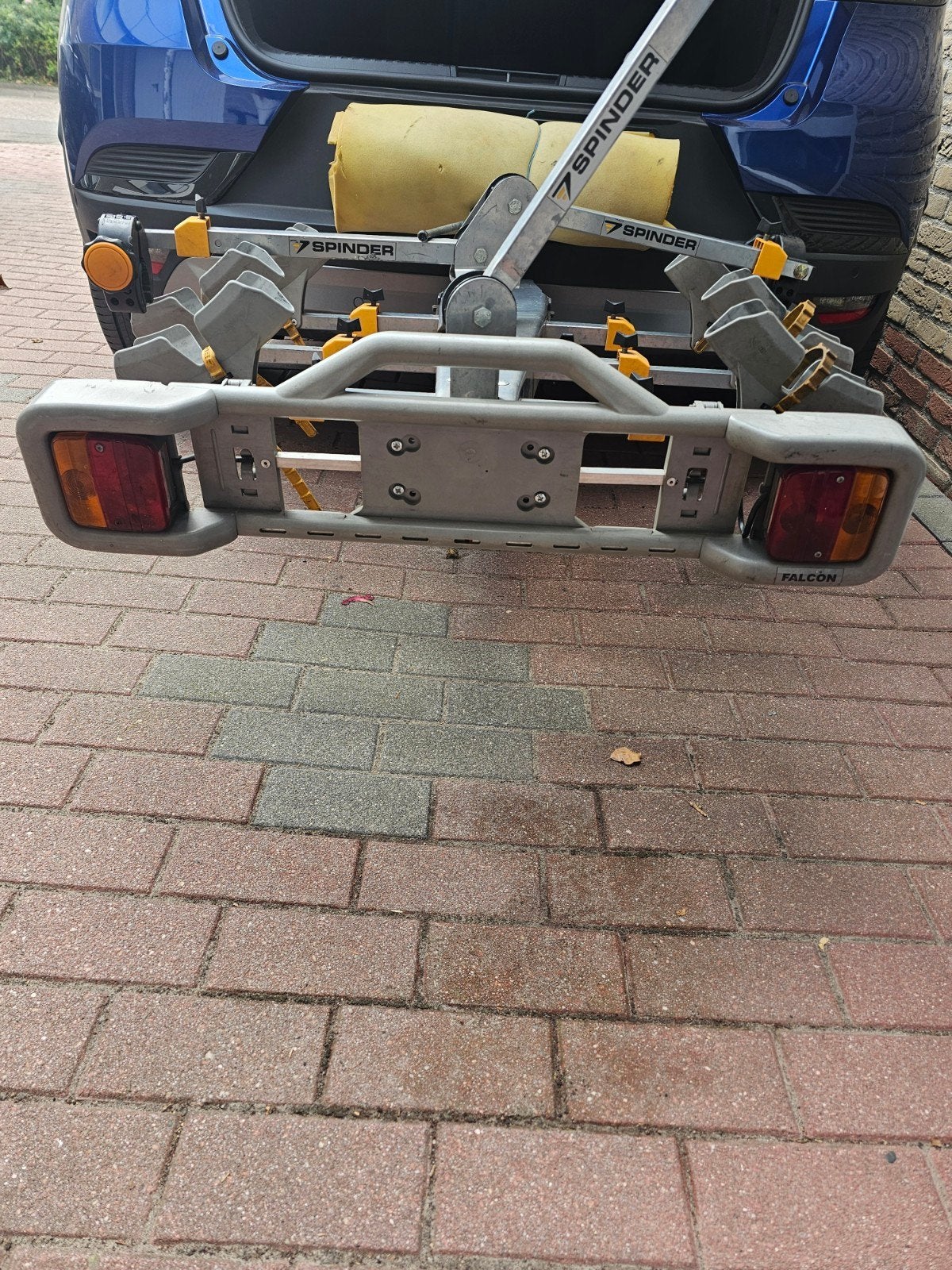 SPINDER fietsendrager voor 3 fietsen., Ophalen, Trekhaakdrager