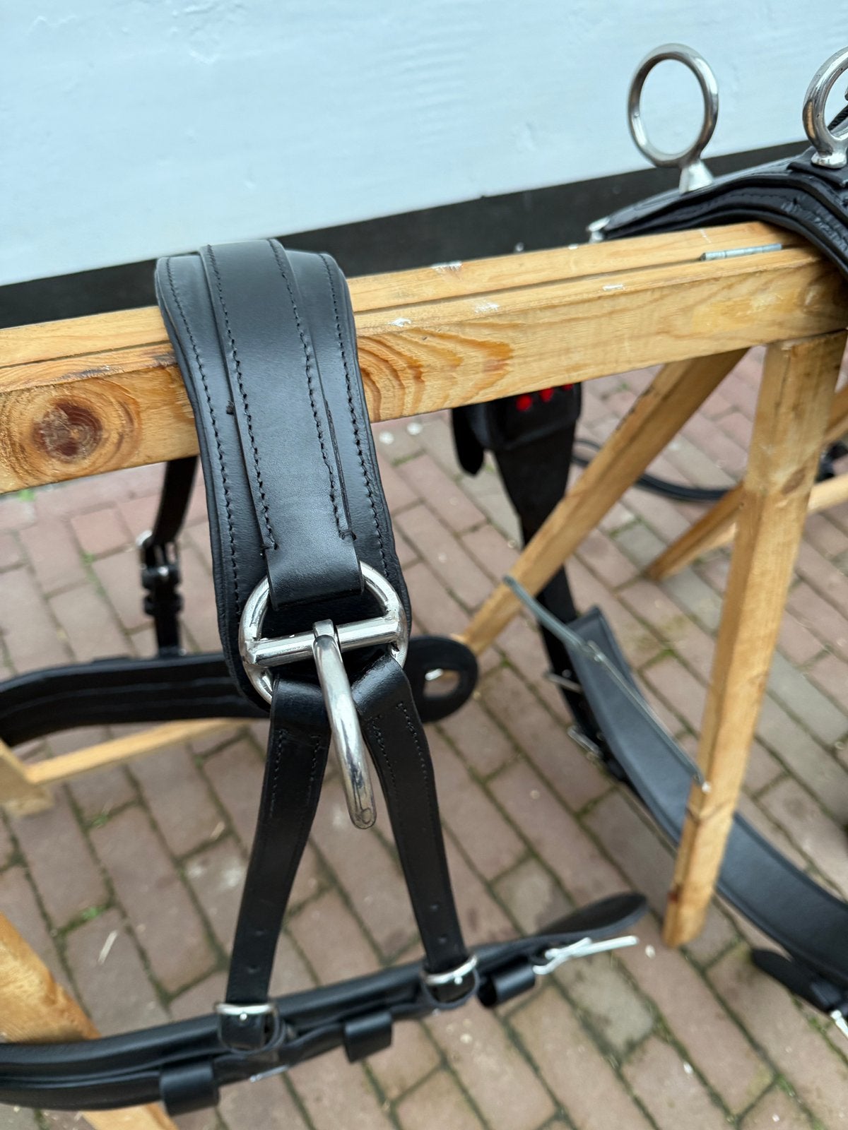 Zwart Enkelspan tuig, Dieren en Toebehoren, Paarden en Pony's | Hoofdstellen en Tuigage, Ophalen of Verzenden, Nieuw