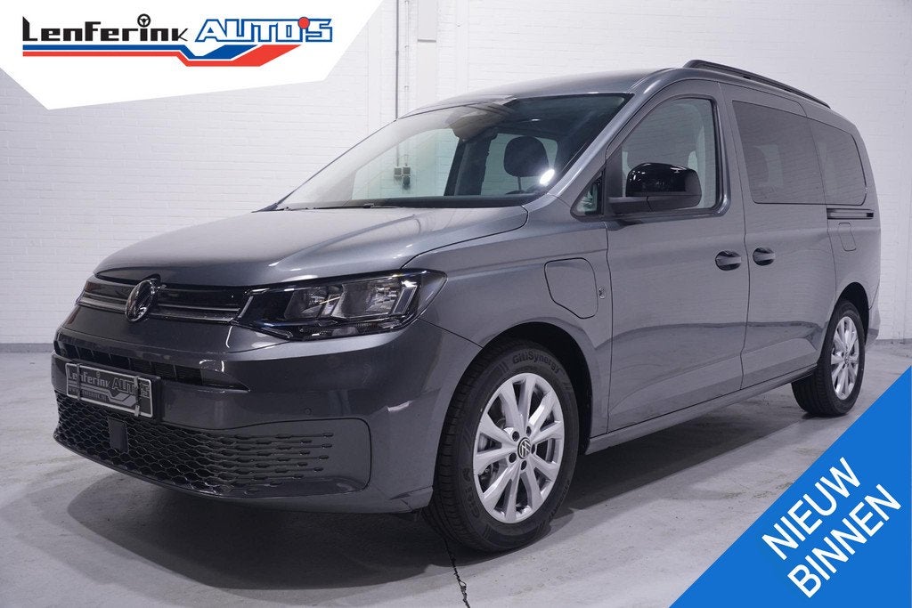 Volkswagen Caddy Maxi 1.5 TSI Hybride Life 7 Zits Apple Carp, Auto's, Volkswagen, Stof, Euro 6, 4 cilinders, Automatische klimaatregeling