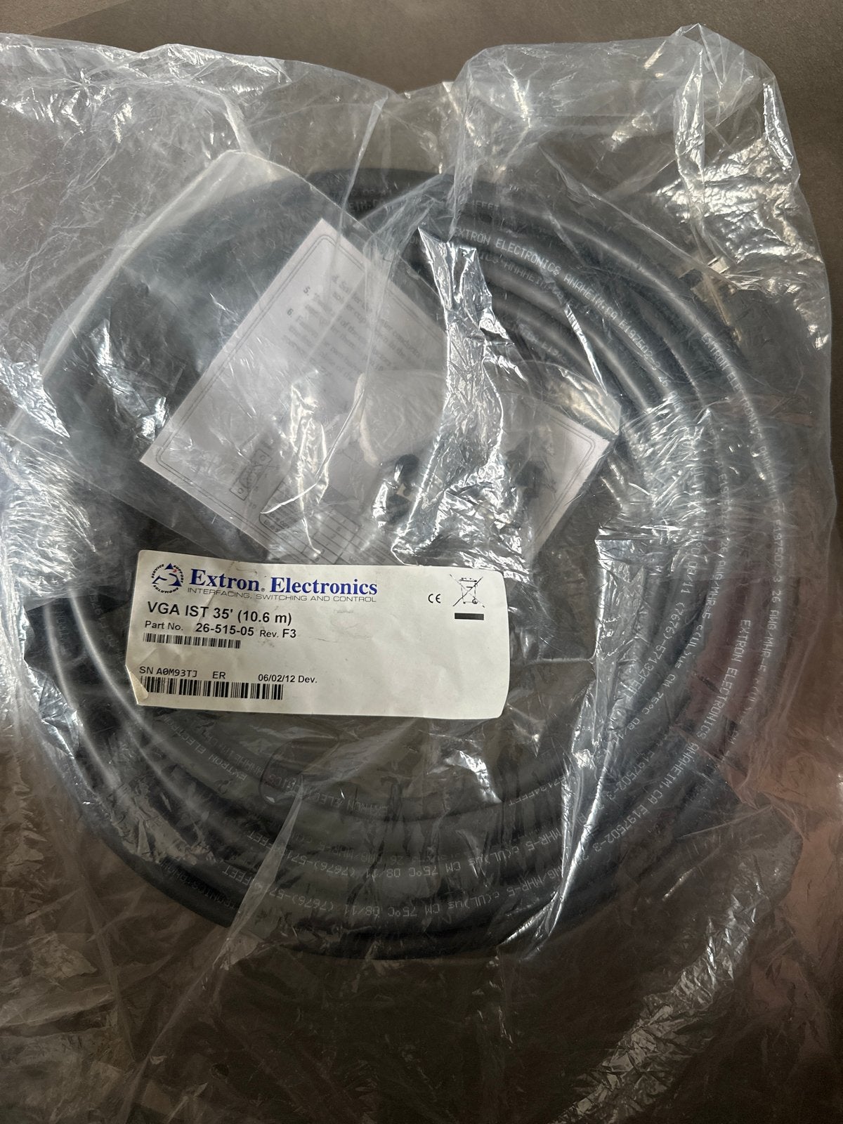 Extron VGA Kabel 10.6m - Nieuw in verpakking, Ophalen, Nieuw, 10 meter of meer, Overige kabels