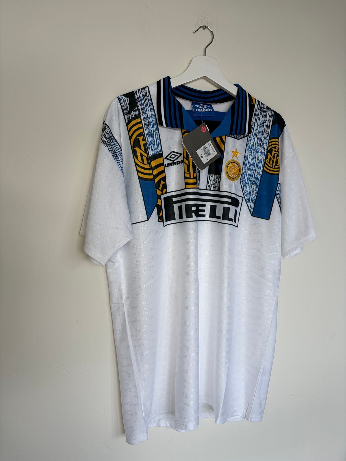 Inter Milan Retro Voetbalshirt XXL - Nieuw met labels, Wit, Nieuw, Overige maten, Ophalen of Verzenden