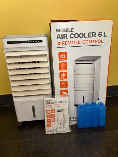 Air cooler 6 liter, Ophalen, Timer, Minder dan 60 m³, Ventileren
