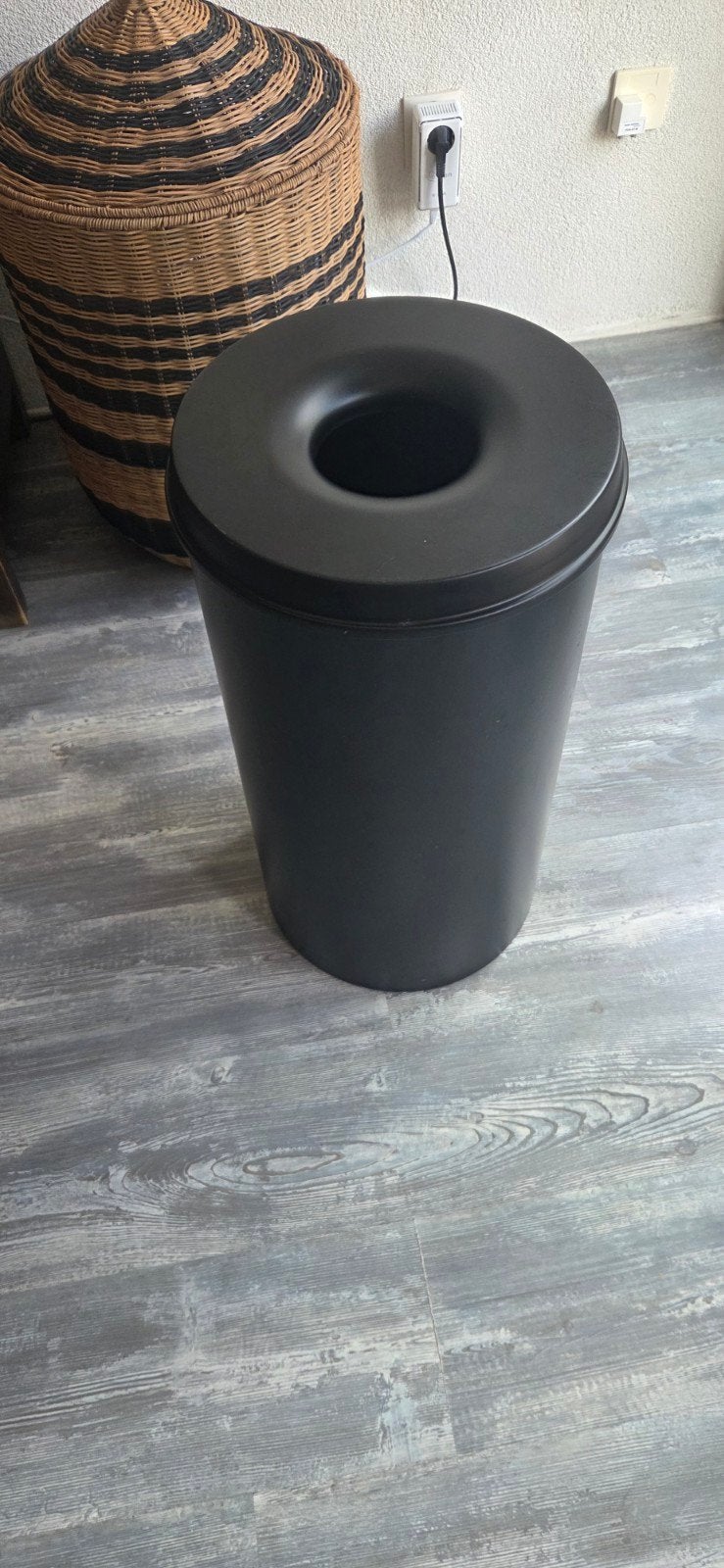 Prullenbak/afvalbak vlamdovend (50 liter) met ronde opening, 50 – 75, Gebruikt, 40 liter of meer, Ophalen of Verzenden