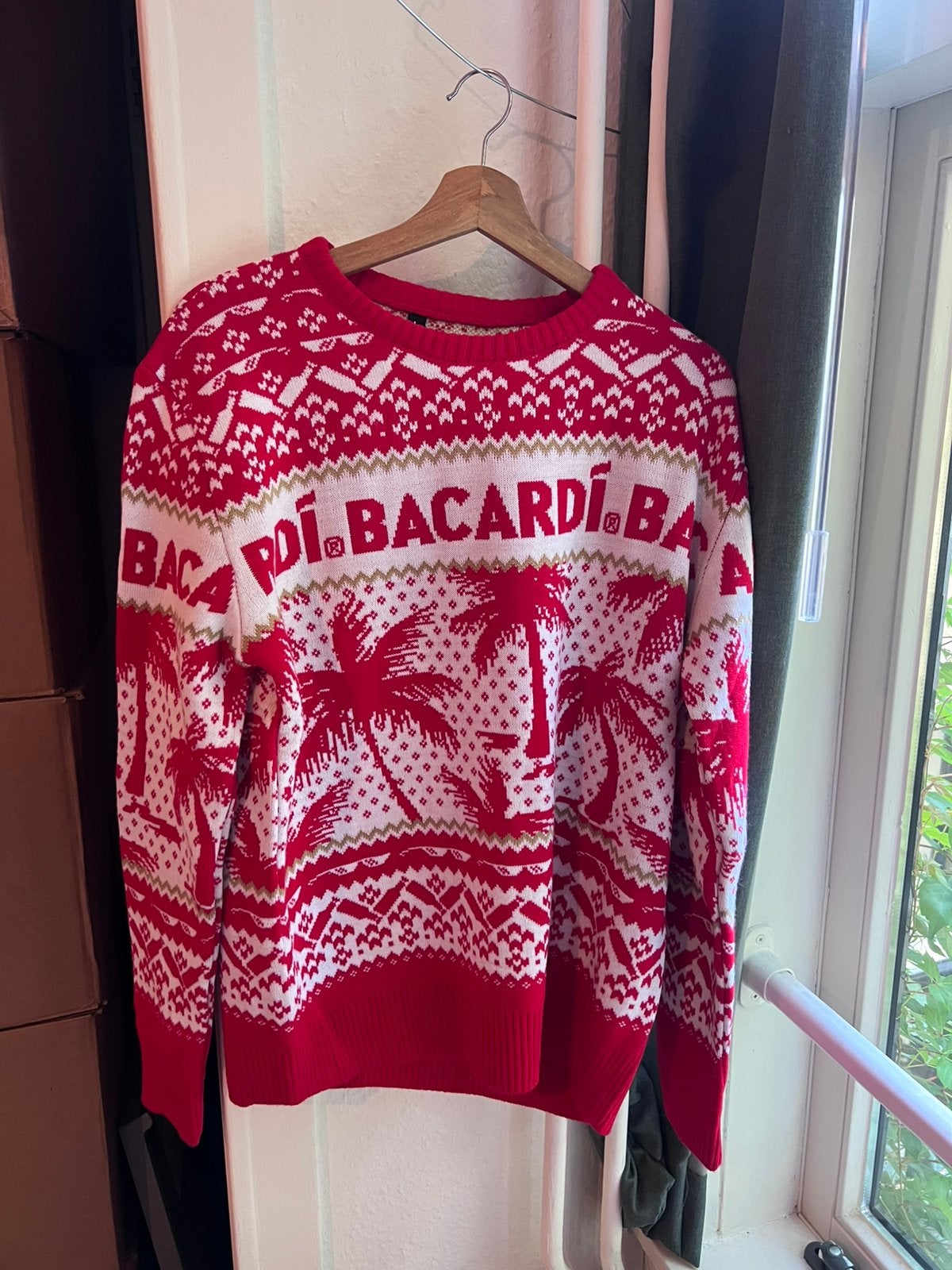 Bacardi kersttrui, Ophalen of Verzenden, Nieuw, Maat 42/44 (L), Rood