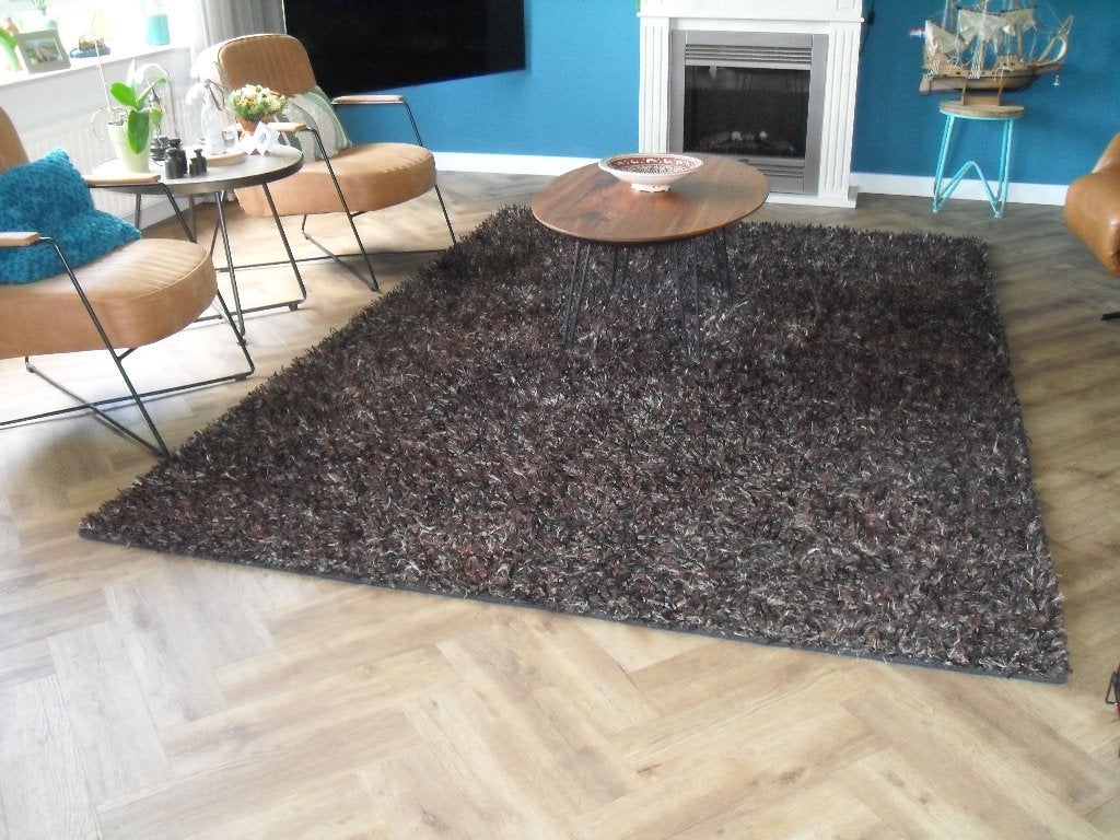 Groot Vloerkleed Padova Hoogenboezem Handmade in India, Ophalen, Gebruikt, 200 cm of meer, 200 cm of meer