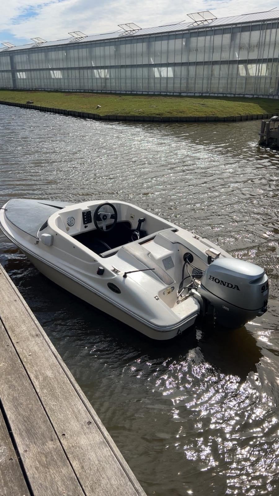 Beekman Sprinter Honda 15 pk - Goed onderhouden met extra's, Watersport en Boten, Ophalen, Beekman, Zo goed als nieuw, Minder dan 70 pk