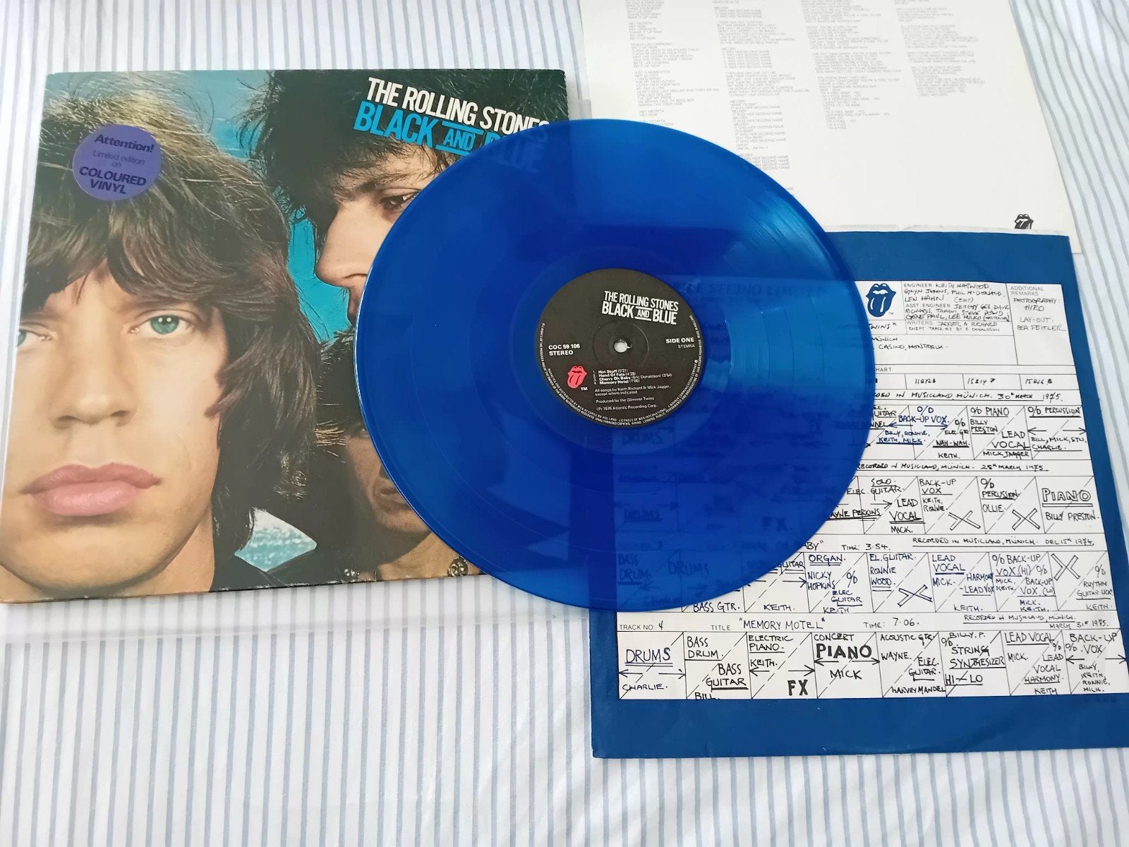 Rolling Stones Black and Blue Coloured, Ophalen of Verzenden, Zo goed als nieuw, Overige formaten, Poprock
