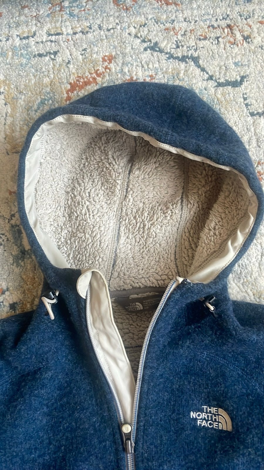 The North Face Vest Maat S - Comfortabele Fleece, Ophalen of Verzenden, Zo goed als nieuw, Maat 36 (S), Blauw
