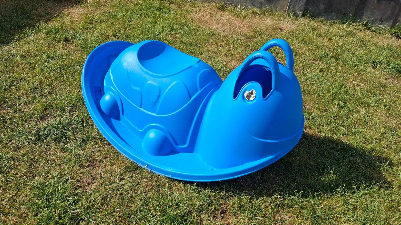 Blauwe schildpad wipstoel voor kinderen, Ophalen, Gebruikt