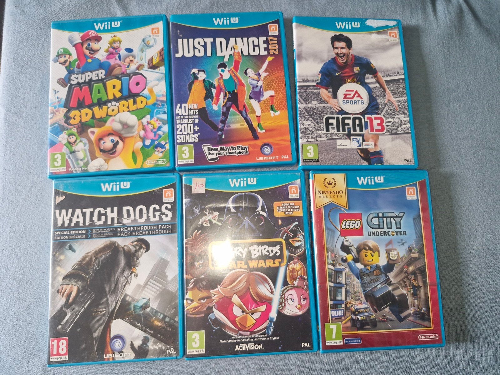 5 wiiu games 1 koop, Ophalen, Muziek, Zo goed als nieuw, 3 spelers of meer