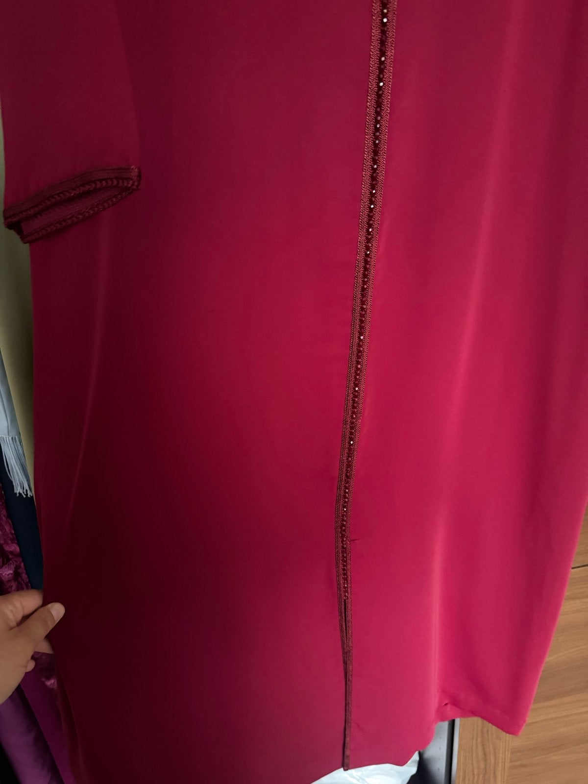 Kaftan met borduursels, Maat 38/40 (M), Ophalen of Verzenden, Zo goed als nieuw, Rood