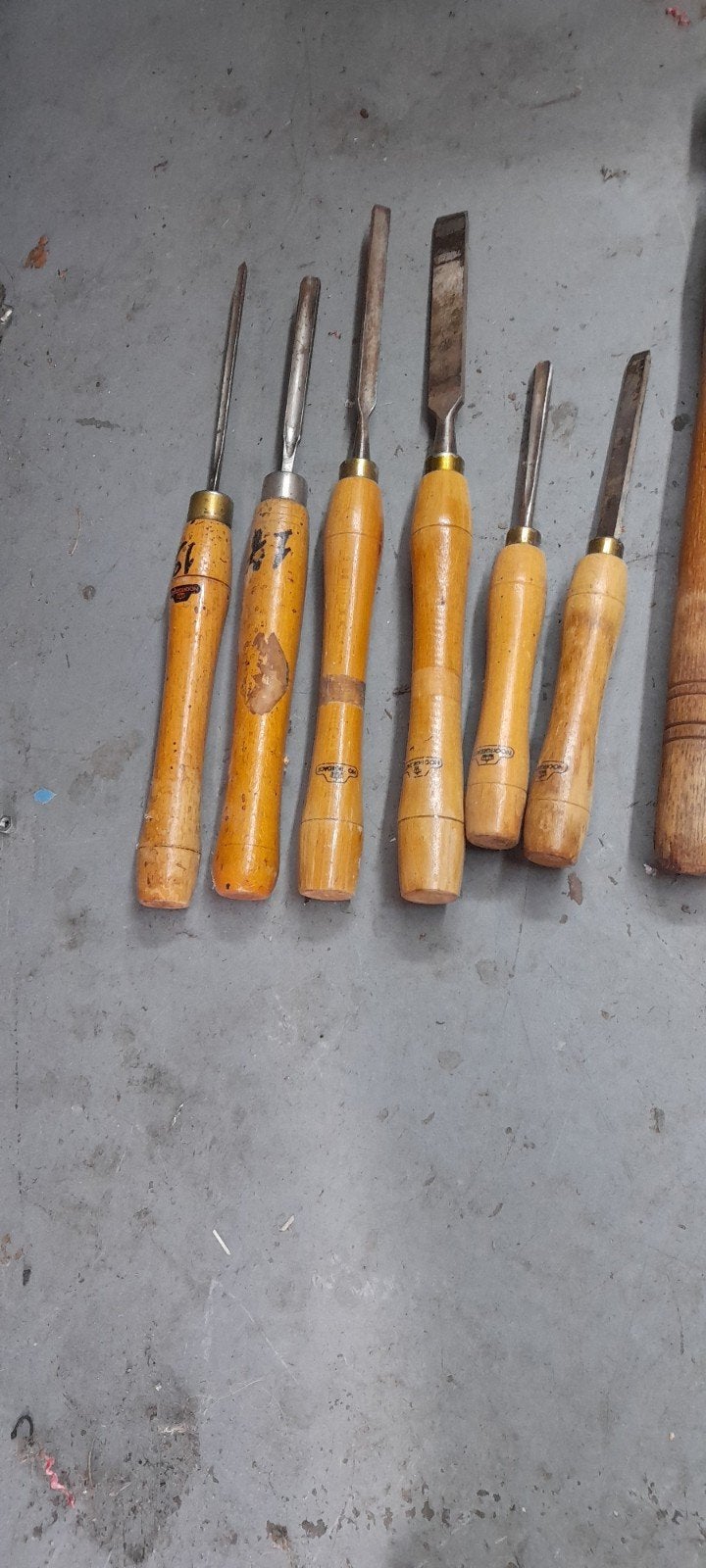 10x hout draaibank beitels, nooitgedagt, Ophalen of Verzenden, Nieuw, Houtdraaibank, 500 tot 1000 mm