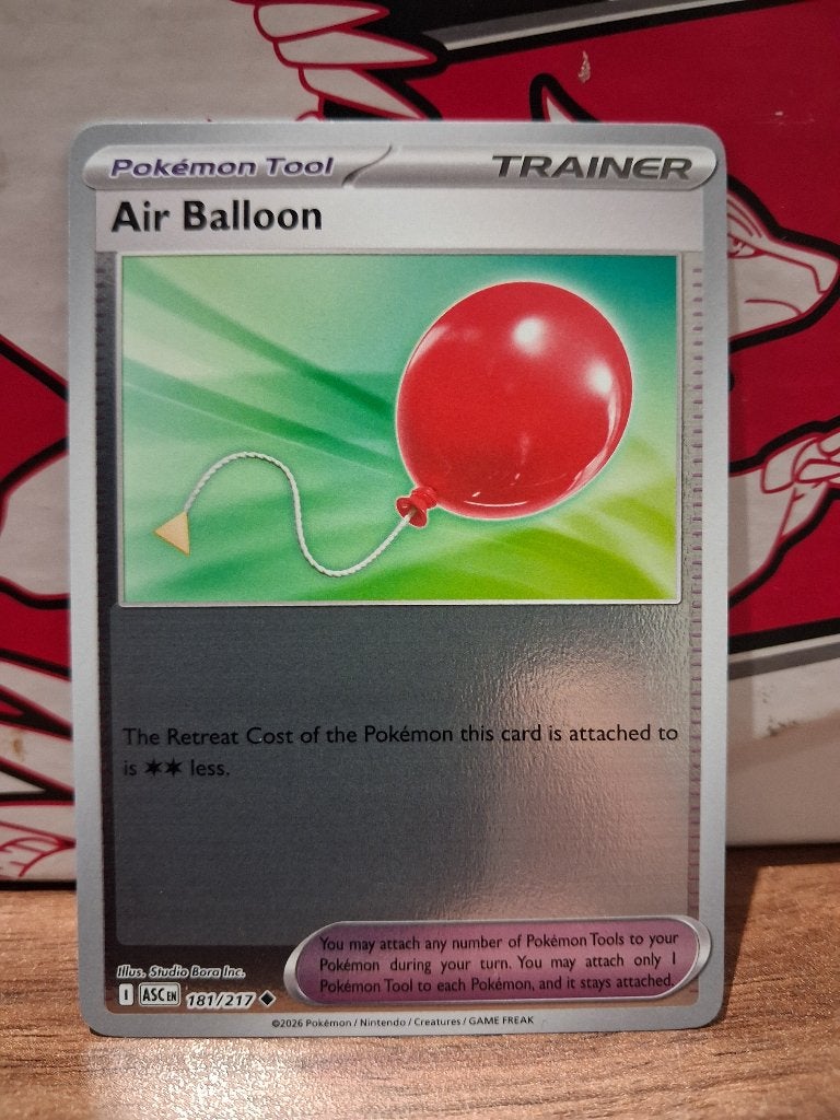 Pokemon Air Balloon ASC 181/217 reverse holo, Ophalen of Verzenden, Nieuw, Losse kaart