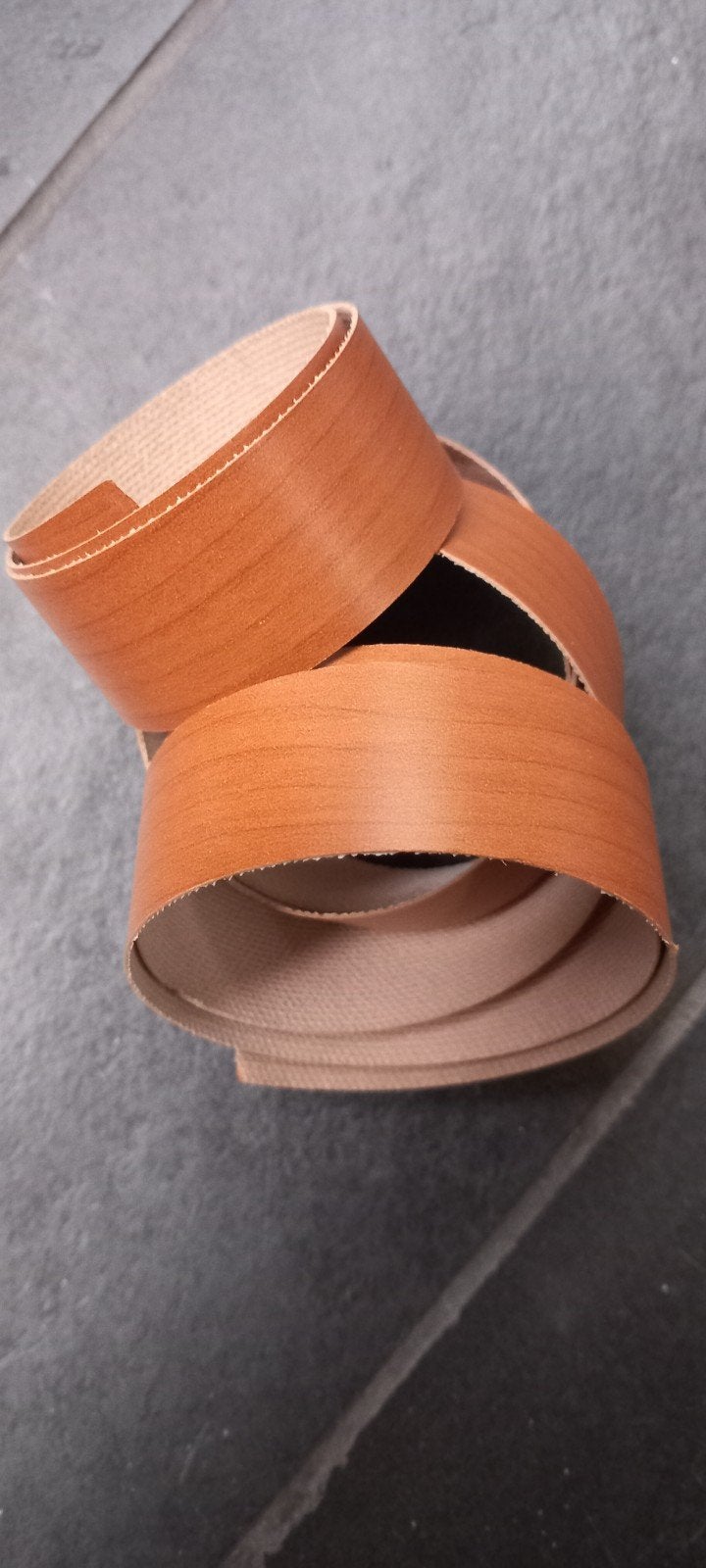 Strijkband met houtnerf - Nieuw, afmeting 127 cm x 2,2 cm., Ophalen of Verzenden, Nieuw