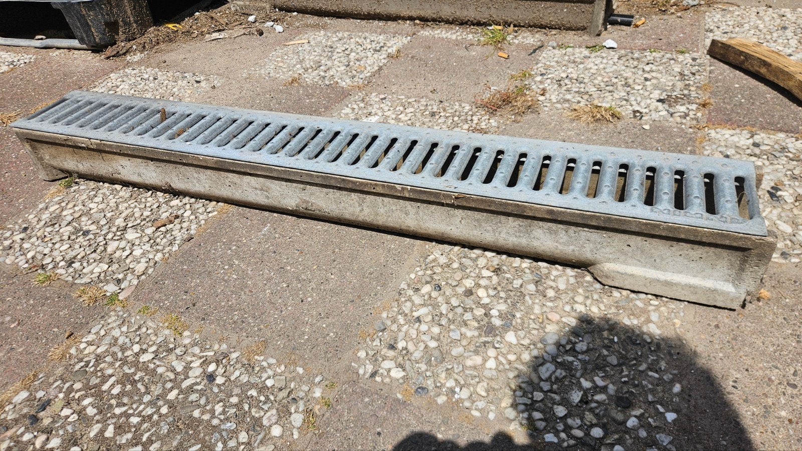 8 meter Anrin lijngoot - Afvoergoot, Ophalen, Gebruikt, 6 meter of meer, 80 mm of meer