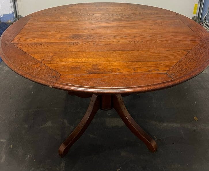 Uitschuifbare kersenhouten eetkamertafel, Ophalen