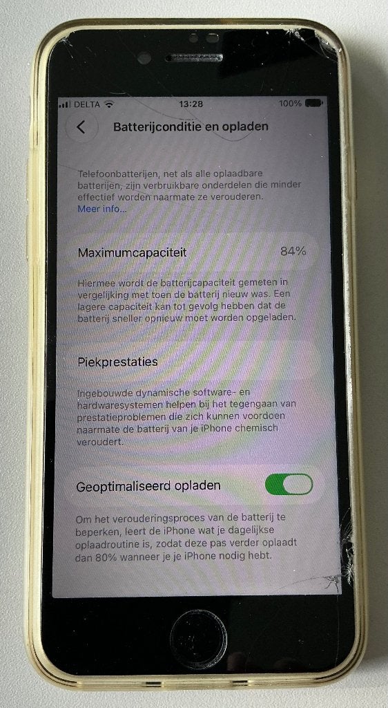iphone SE3 2022 128 gb, Zwart, Ophalen of Verzenden, 84 %, Zonder simlock
