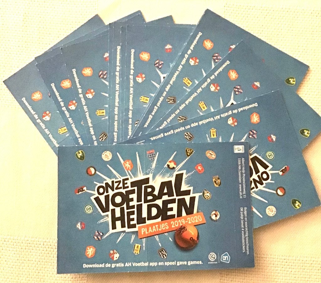 Voetbalplaatjes AH 15 pakjes 2020, Ophalen, Nieuw, Overige binnenlandse clubs, Poster, Plaatje of Sticker