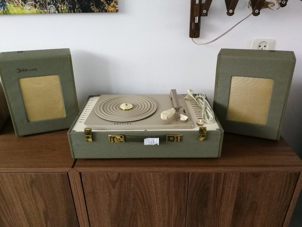Vintage Pickup Philips AG9133 platenspeler uit 1959, Ophalen, Platenspeler, Philips