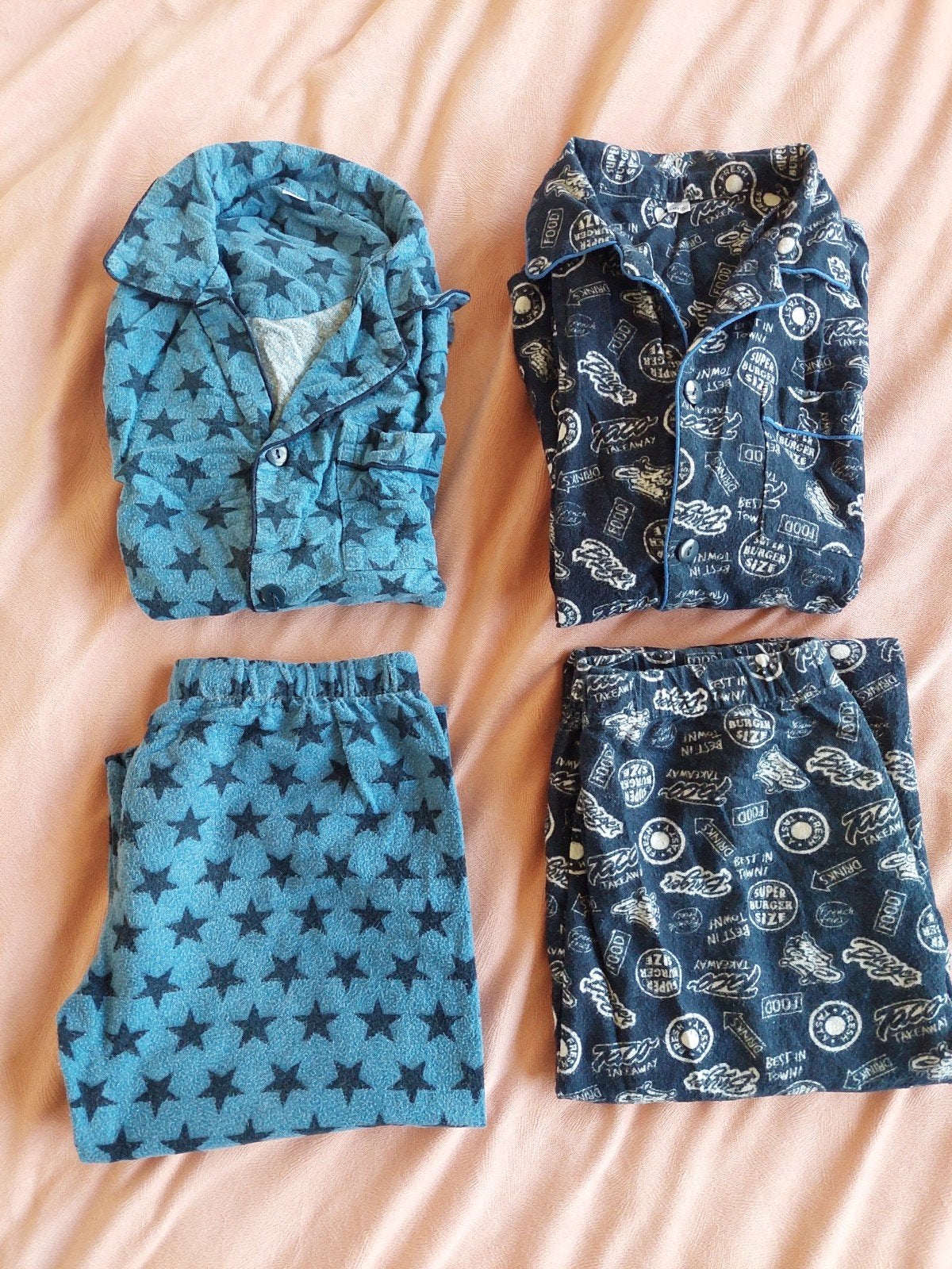 Lekker warme pyjama's (2 stuks) maat 146/152, Kinderen en Baby's, Kinderkleding | Maat 146, Ophalen of Verzenden, Gebruikt, Jongen of Meisje