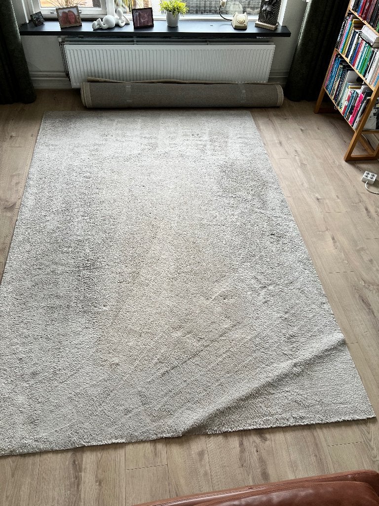 Ikea kleed Stoense 200 x 300 ecru, Huis en Inrichting, Stoffering | Tapijten en Kleden, Ophalen, Crème, Gebruikt, 200 cm of meer