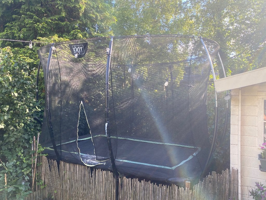 Trampoline EXIT toys rechthoek, Ophalen, Gebruikt