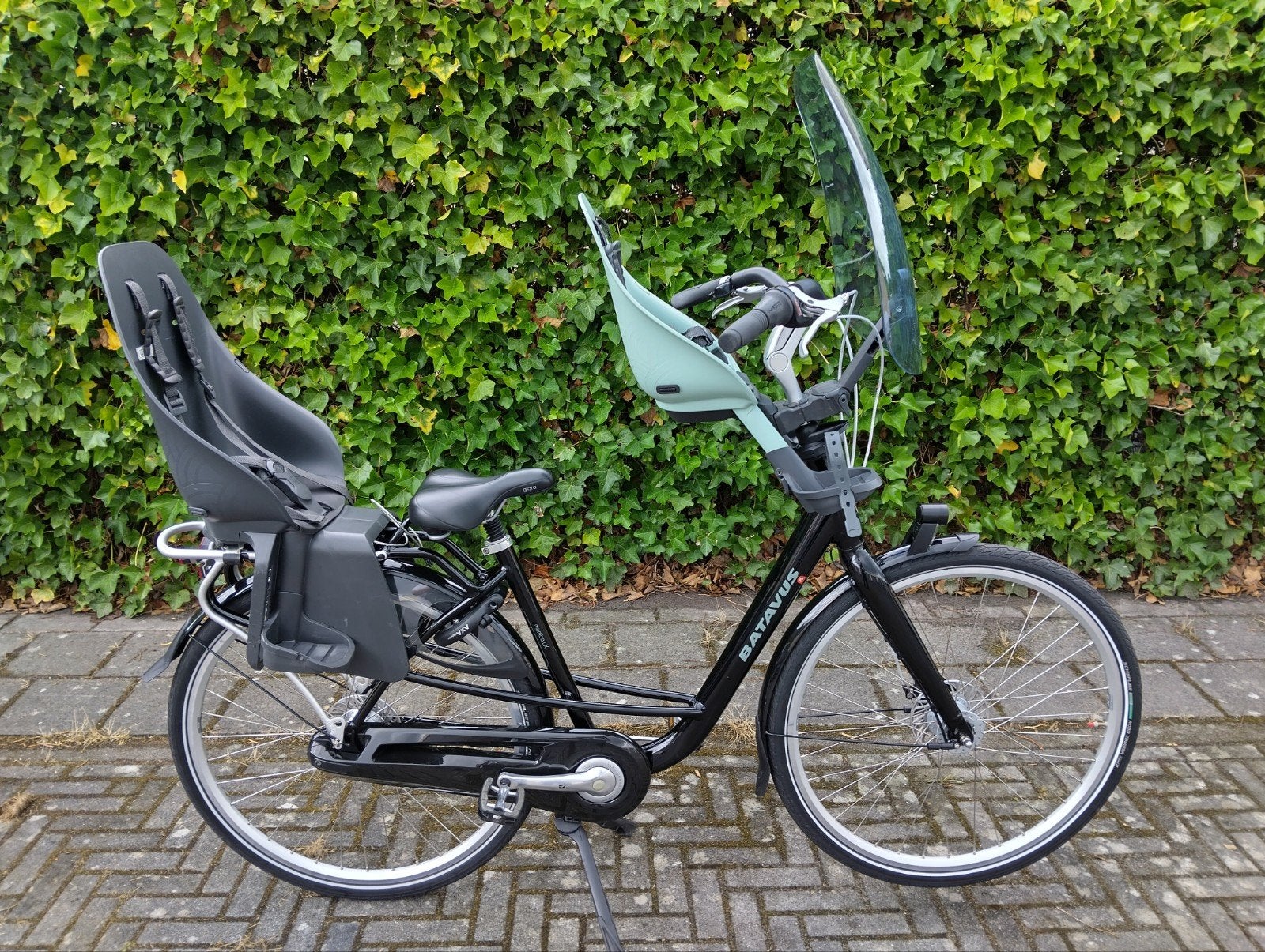 Batavus Mambo LX, Moederfiets met 2 urban iki fietszitjes, Fietsen en Brommers, Fietsen | Dames | Moederfietsen, Ophalen, 2 zitjes