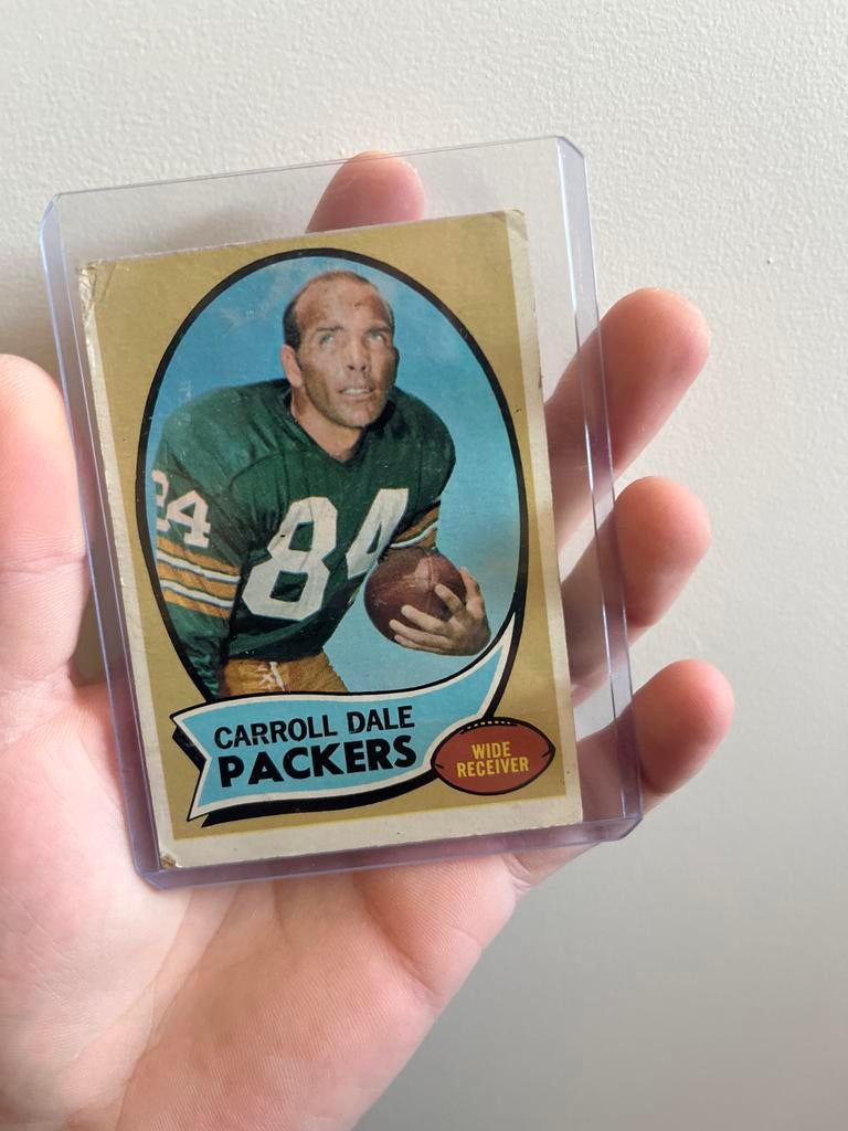 Carroll Dale Packers Spelerskaart - Vintage NFL, Ophalen of Verzenden, Gebruikt, Overige sporten, Spelerskaart