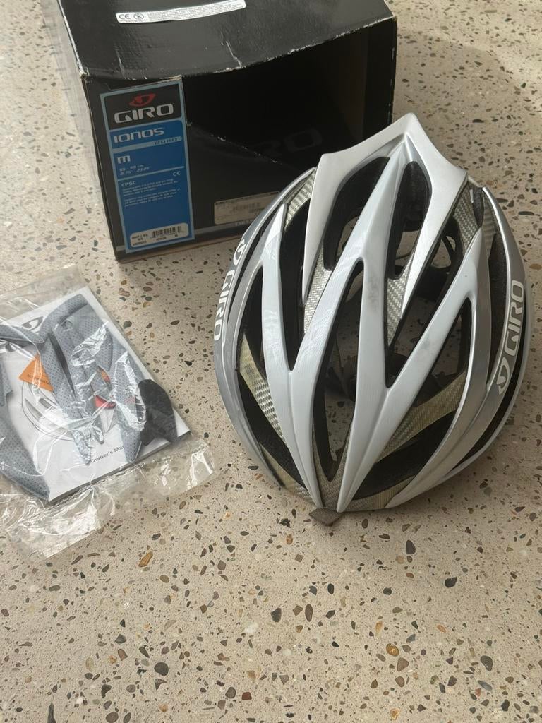 Giro Ionos Medium 55-59cm White/Silver, Ophalen of Verzenden, Gebruikt, M, Heer of Dame