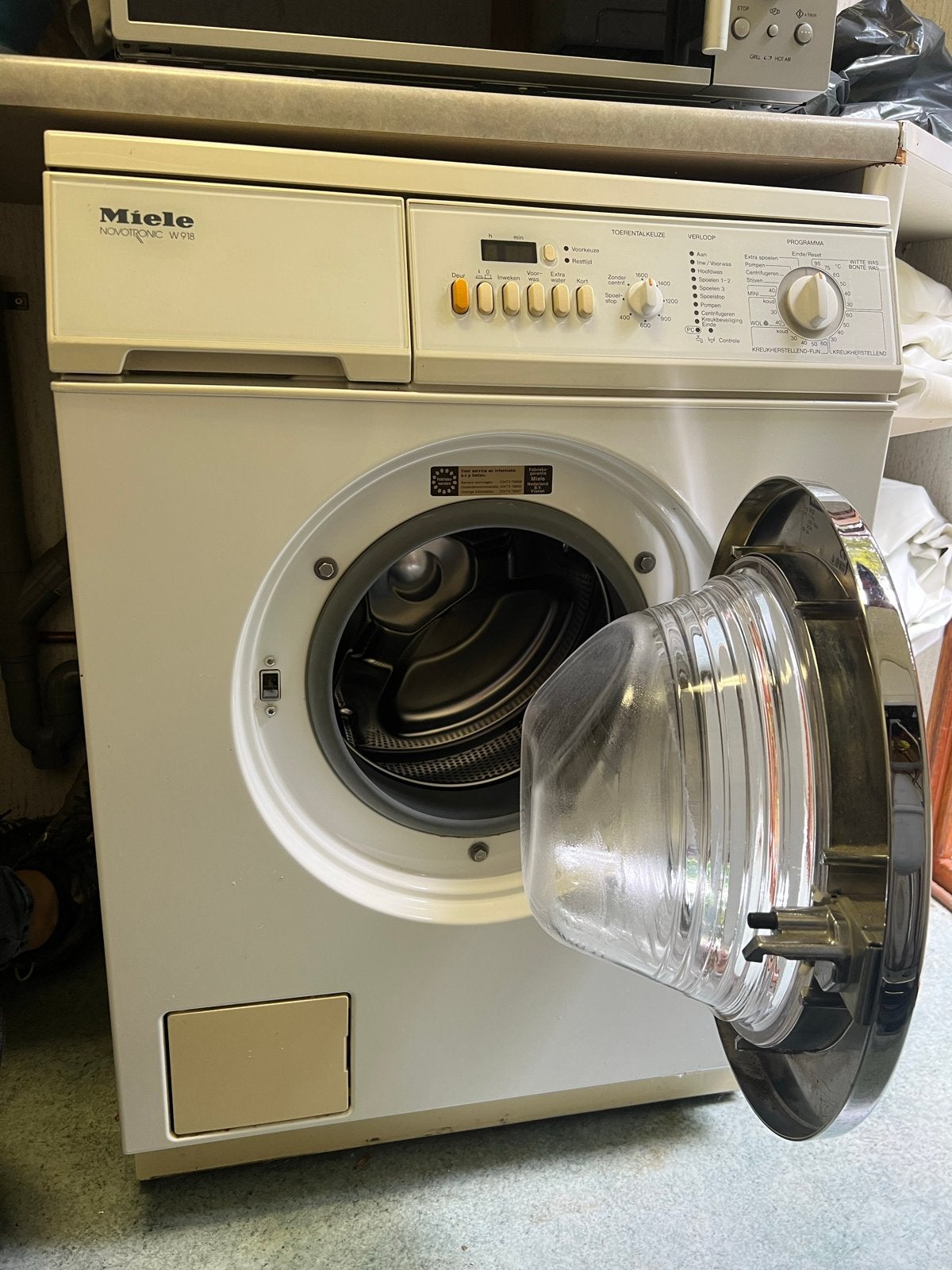Miele Novotronic W918 Wasmachine - Voorlader, Witgoed en Apparatuur, Ophalen, Gebruikt, Voorlader, 85 tot 90 cm