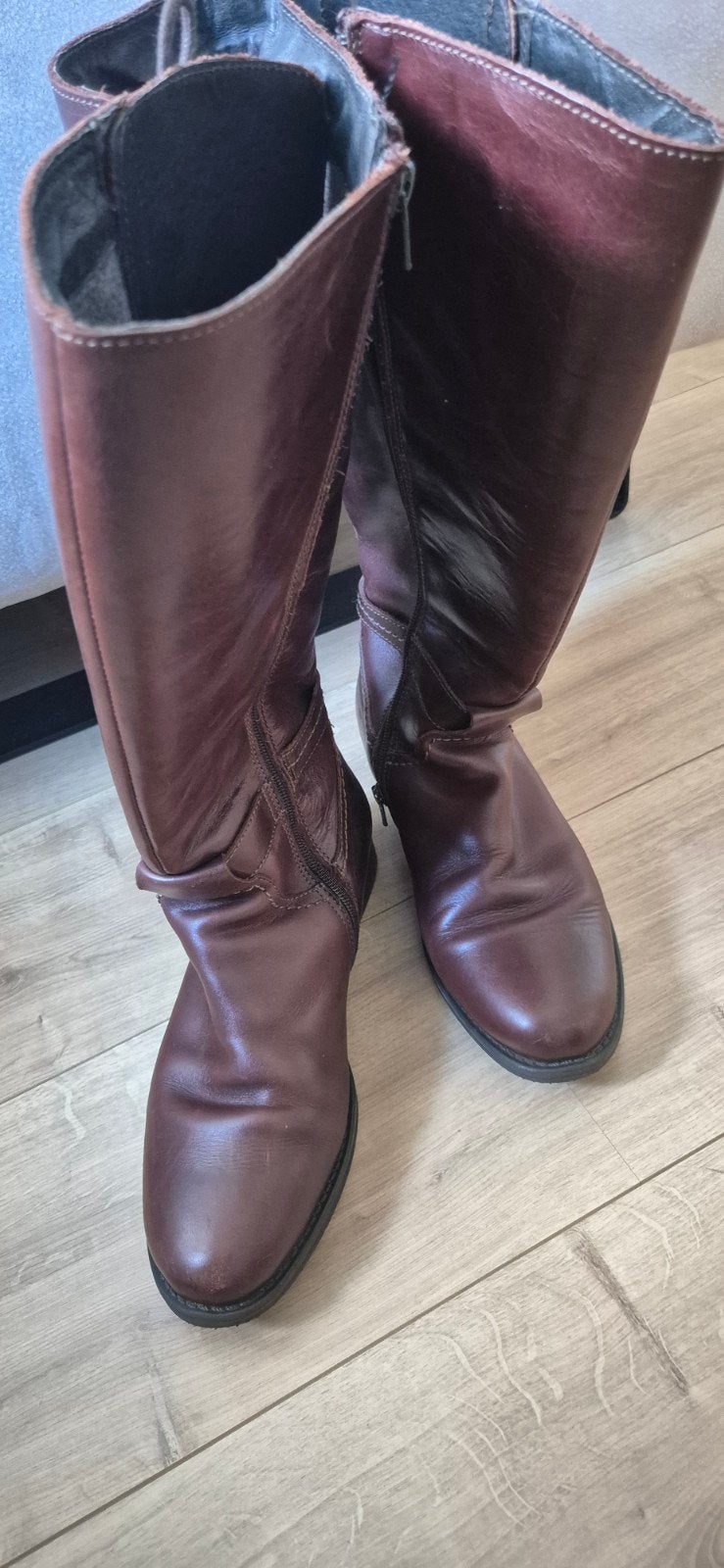 laarzen wijde schacht bruin maat 39, Kleding | Dames, Hoge laarzen, Bruin, Ophalen of Verzenden, Zo goed als nieuw